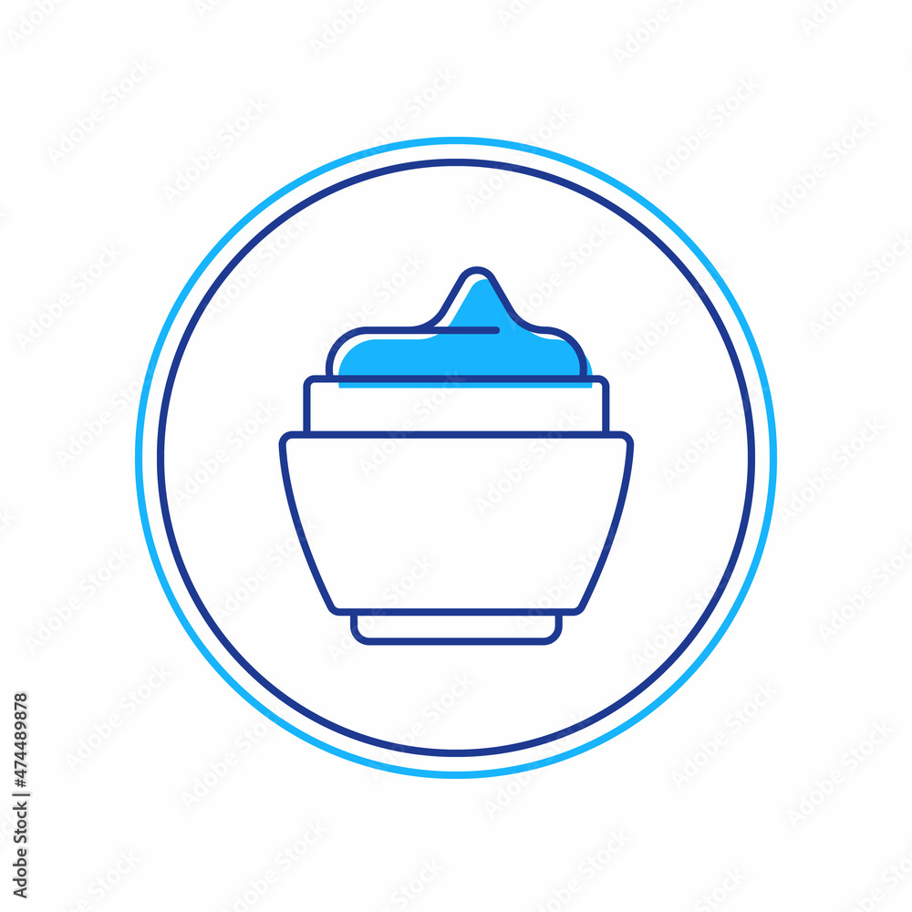 Filled outline Cream or lotion cosmetic tube icon isolated on white background. Body care products for woman. Vector Filled outline Cream or lotion cosmetic tube icon isolated on white background. Body care products for woman. Vector