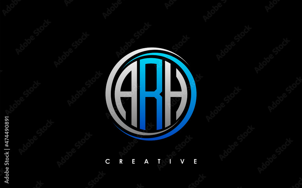 Fototapeta premium ARH Letter Initial Logo Design Template Vector Illustration