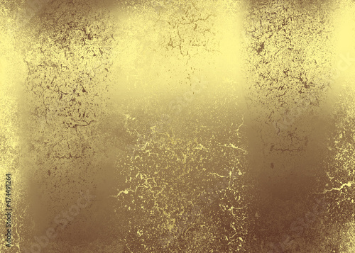 Golden Abstract decorative paper texture background for artwork - Illustration