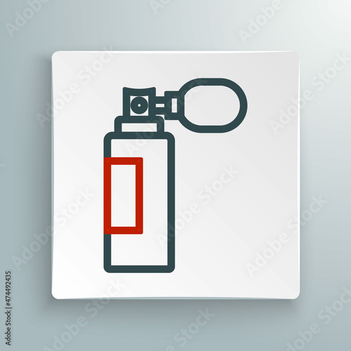 Line Perfume icon isolated on white background. Colorful outline concept. Vector