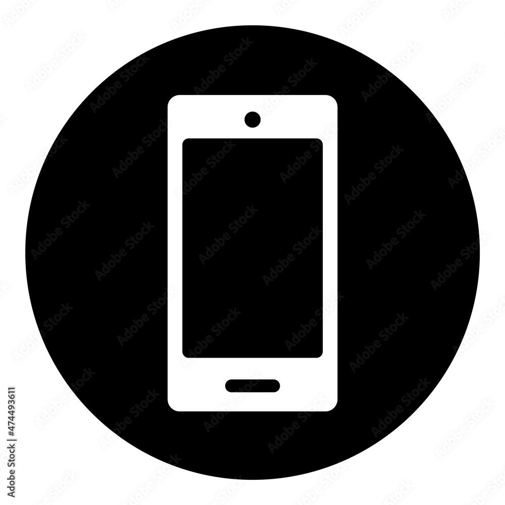 Mobile Phone Connect Flat Icon Isolated On White Background Mobile Phone Connect Flat Icon Isolated On White Background