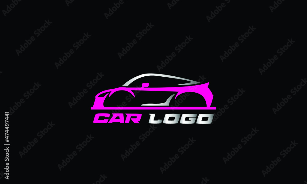 Fototapeta premium Sports Car Logo