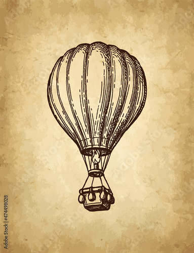 Aerostat ink sketch.