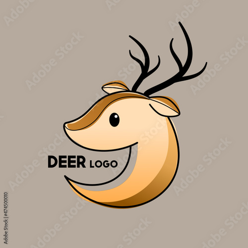 Deer logo deer bambi cute logo 
