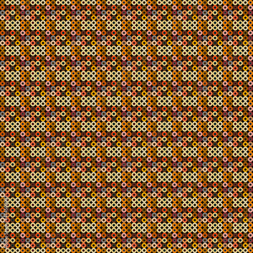 Background image of colorful circles on a black background.