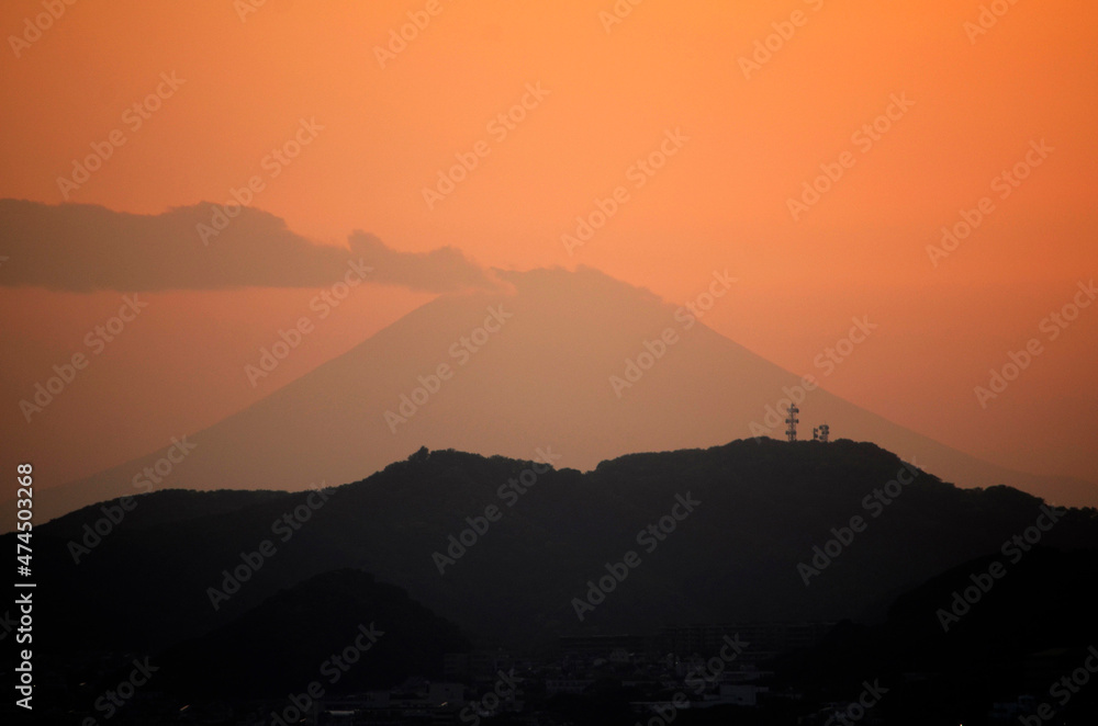 富士夕景 富士夕景