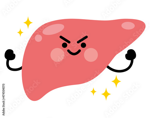 肝臓　キャラクター　健康 photo