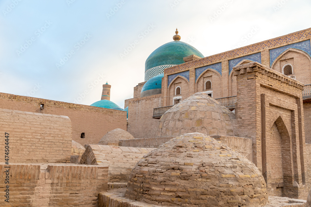 The Kori Khana сomplex, Ichan Kala (or Itchan Qala is walled inner town of the city of Khiva, a UNESCO World Heritage Site), Khiva city, Uzbekistan.