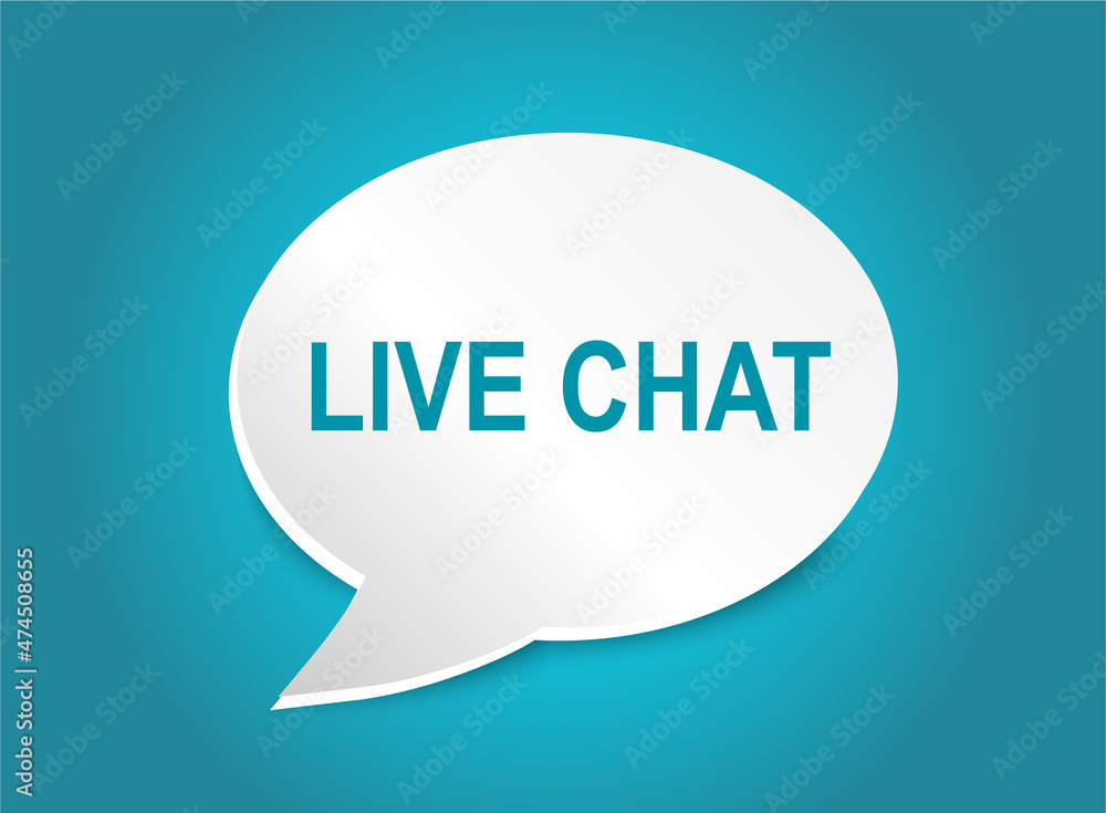 live chat speech bubble concept. Vector stock illustration. live chat speech bubble concept. Vector stock illustration.