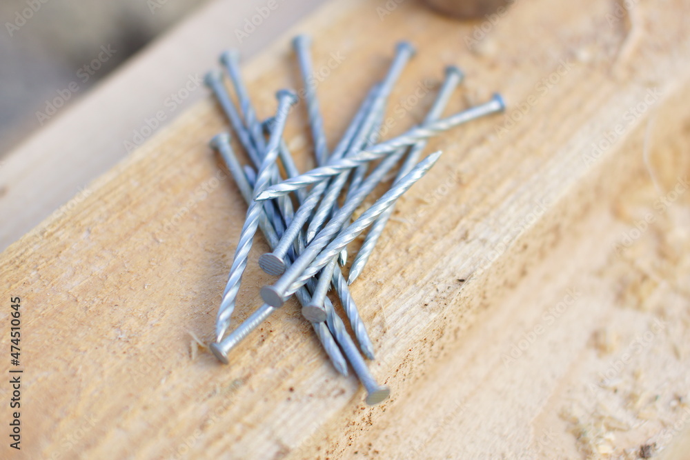 nails on wood nails on wood