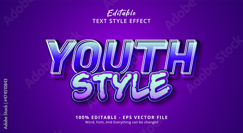 Youth Style Editable Text Effect