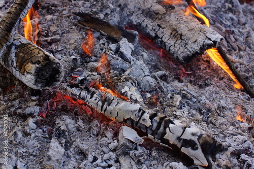 burning in the fire