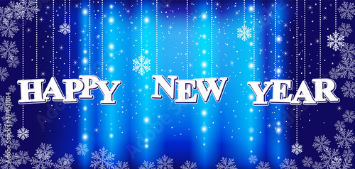 New Year's greeting flyer w...