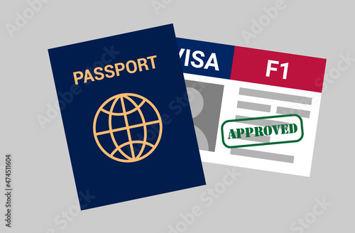 USA student viza F1. Visa in the United States study for foreign students.