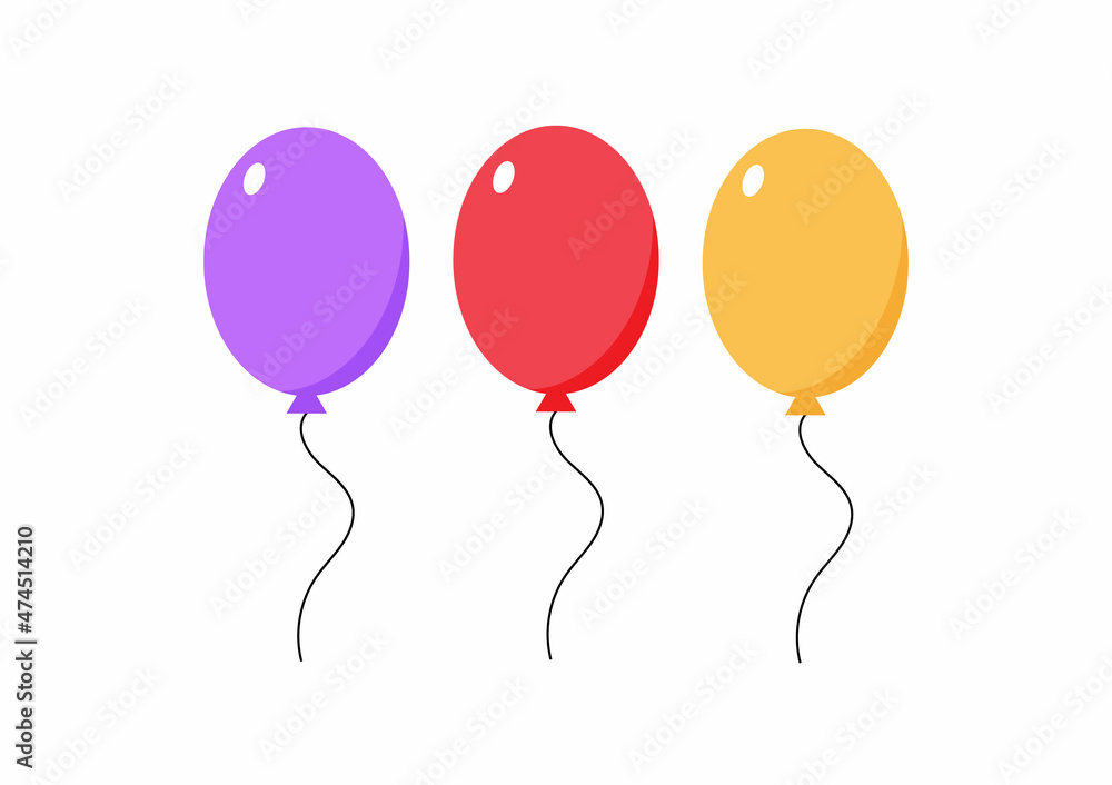multicolored balloons icon on white background
Design work for various activities