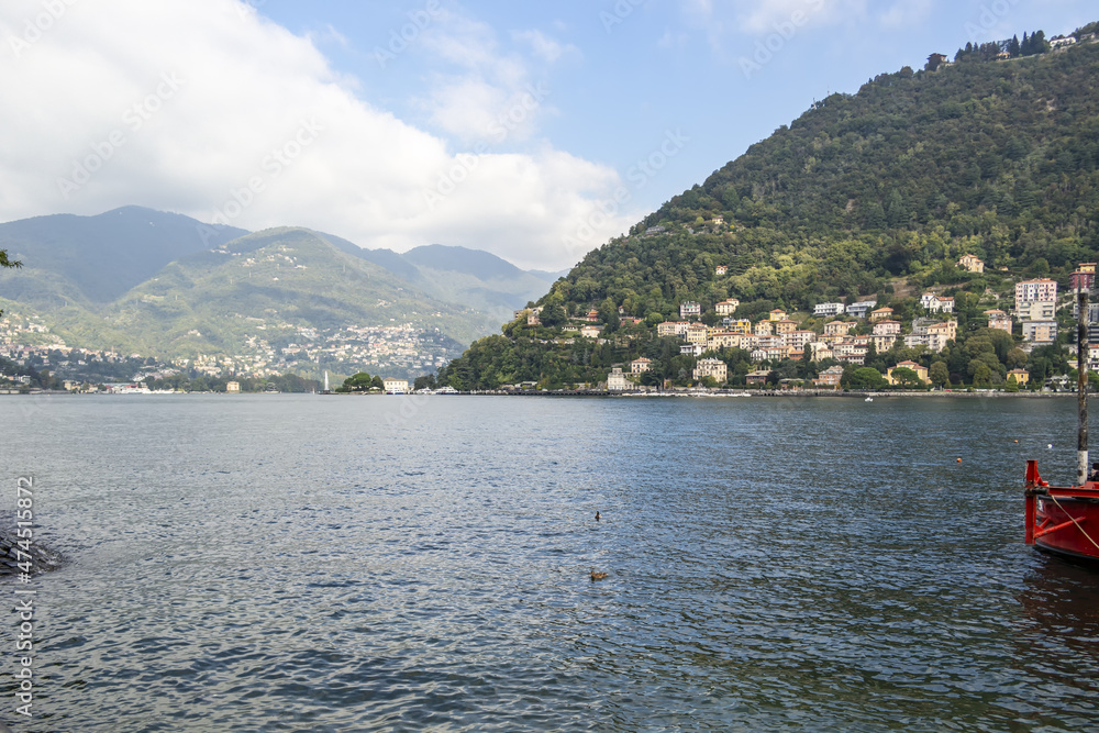Lake view in Como, Lombardy - Italy