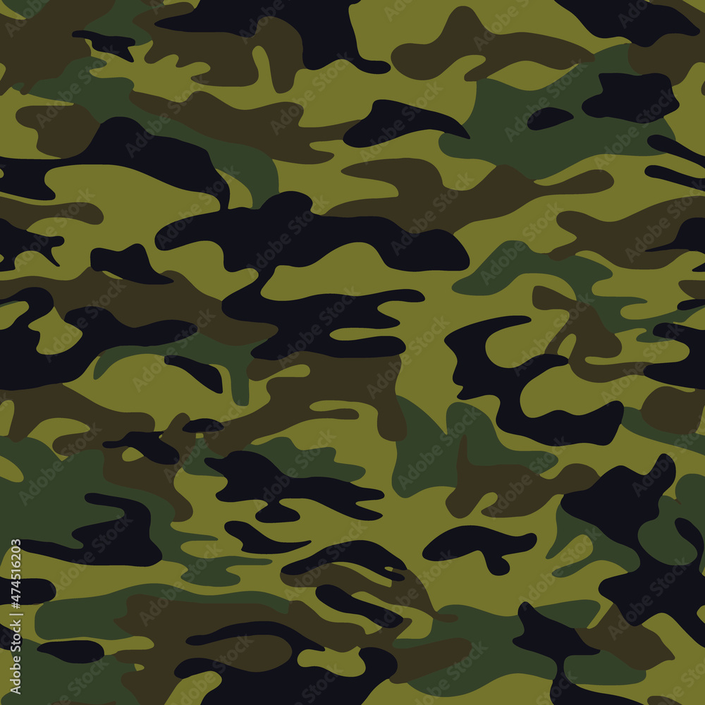 Full seamless camouflage texture skin pattern vector for military textile. Usable for Jacket Pants Shirt and Shorts. Army camo masking design for hunting fabric print and wallpaper. Full seamless camouflage texture skin pattern vector for military textile. Usable for Jacket Pants Shirt and Shorts. Army camo masking design for hunting fabric print and wallpaper.