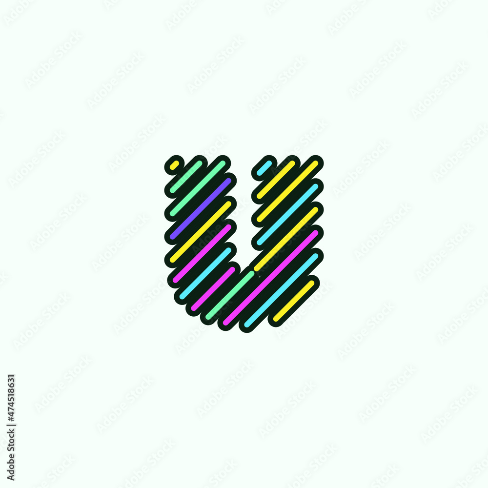 Modern Colorful U Letter element logo design template. Cute comic alphabet icon Vector Illustration perfect for your visual identity. Modern Colorful U Letter element logo design template. Cute comic alphabet icon Vector Illustration perfect for your visual identity.