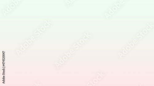seamless beautiful pastel combination of very pale mint-green and pale Rose Quartz solid color linear gradient background on horizontal frame