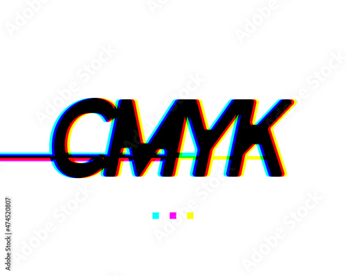 Editable CMYK offset print text effect + tutorial. Created using AI CS6.