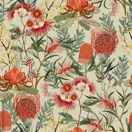 Floral seamless pattern.