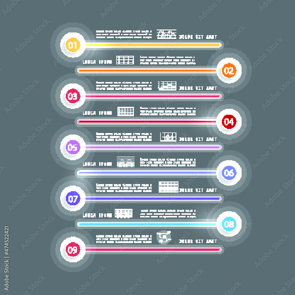Elements for business data visualization, Modern infographic design, vector set templates Elements for business data visualization, Modern infographic design, vector set templates