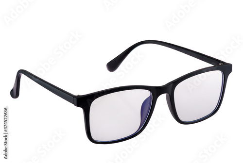 glasses on a white background are isolated