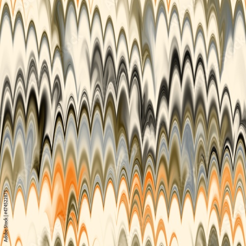 Seamless combed Turkish ebru marble effect surface pattern design for print. High quality illustration. Luxurious ancient art form. Wavy liquid fluid marbled book paper antique graphic design.