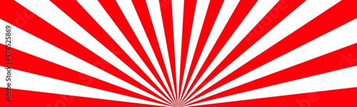 Free Download 赤と白のシンプルな放射状のバナー背景 - GFXLoad