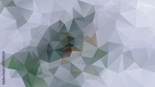 vector abstract irregular polygon background - triangle low poly pattern - color grey green khaki brown