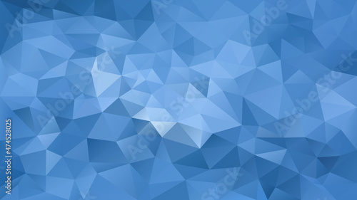 vector abstract irregular polygon background - triangle low poly pattern - sky blue color