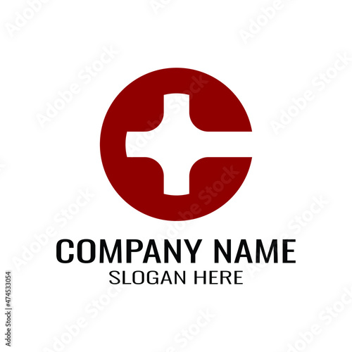 C plus logo design template