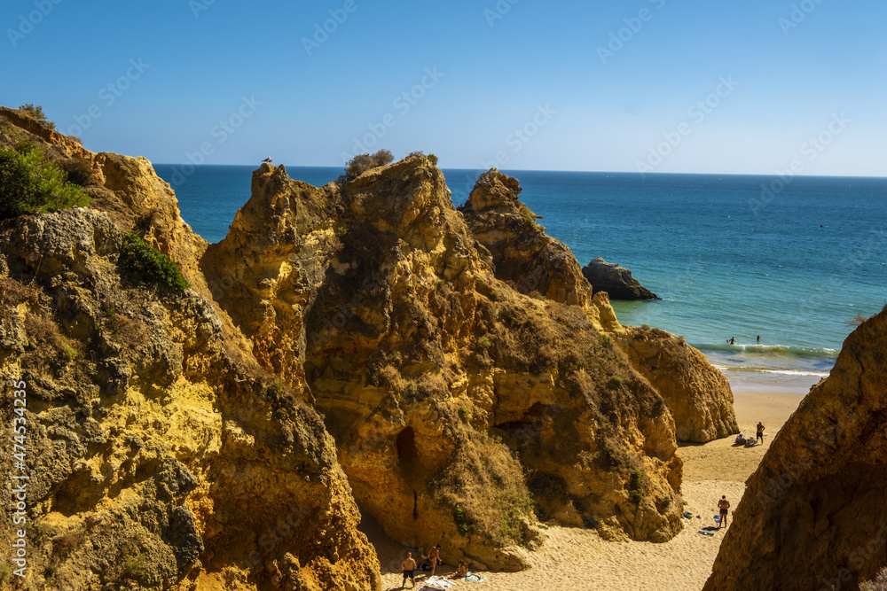 Beach of the Three Brothers, Praia dos Tres Irmaos in Portimão, Algarve, Portugal Beach of the Three Brothers, Praia dos Tres Irmaos in Portimão, Algarve, Portugal