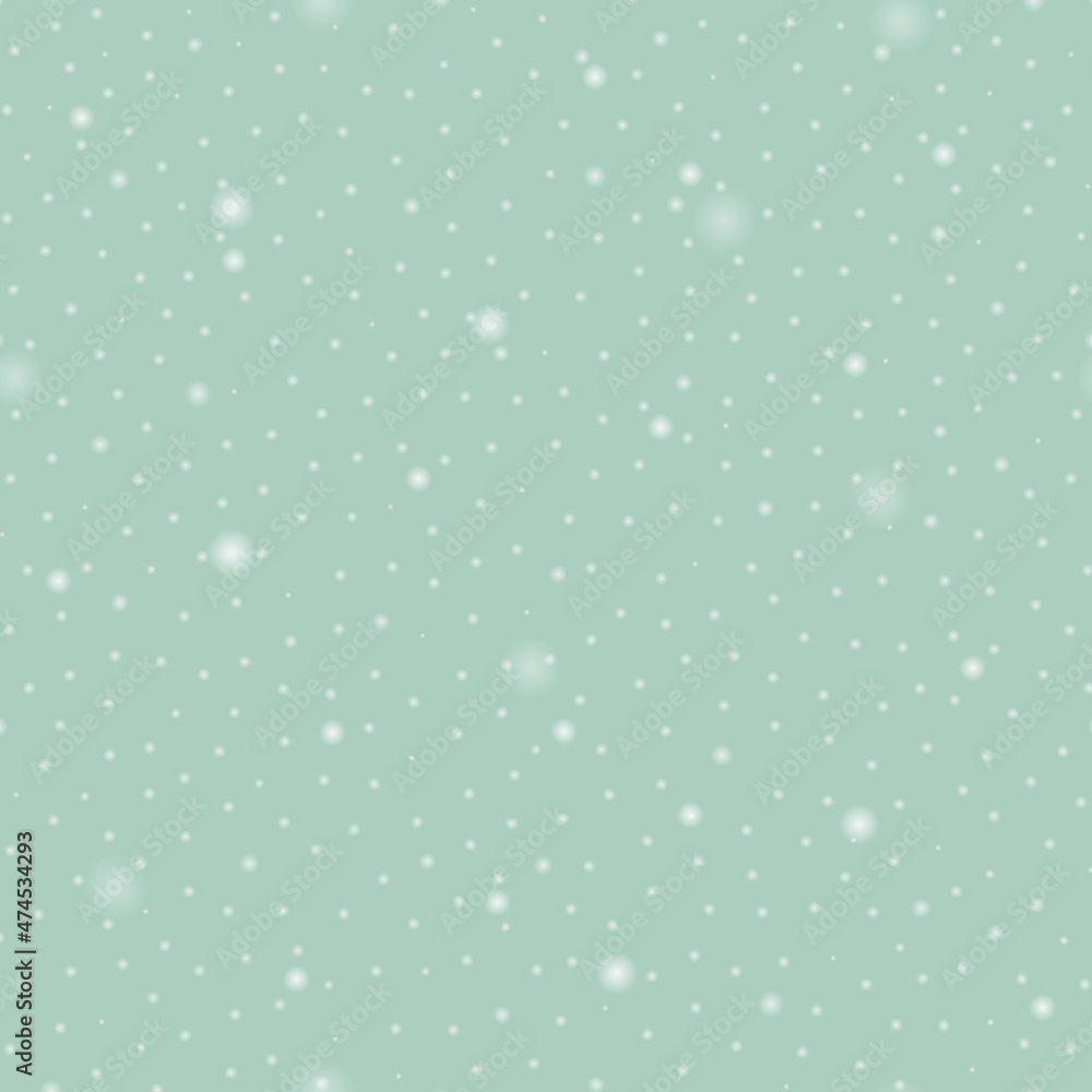 Transparent snow effect. Seamless textured pattern with a blue background. The circles are scattered randomly. Transparent snow effect. Seamless textured pattern with a blue background. The circles are scattered randomly.