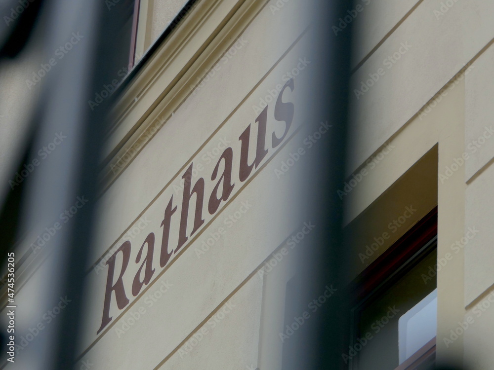 Schrift Rathaus Schrift Rathaus