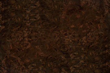 Abstract dark brown burl wood texture high resolution