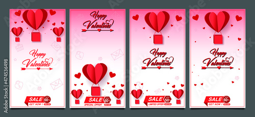 history of social networks, valentine.
Valentines sale vector banner template. Valentines day store discount promotion with white space for text and hearts elements in red background. 