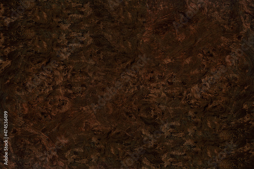 Abstract dark brown burl wood texture high resolution