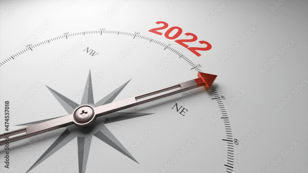 Happy New Year movie. Navigation to the year 2022. 3D animation Happy New Year movie. Navigation to the year 2022. 3D animation