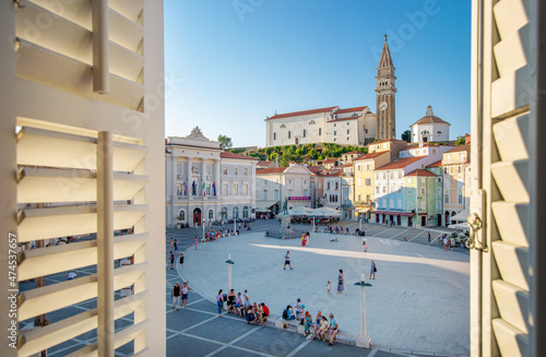 view of the old town of Piran
