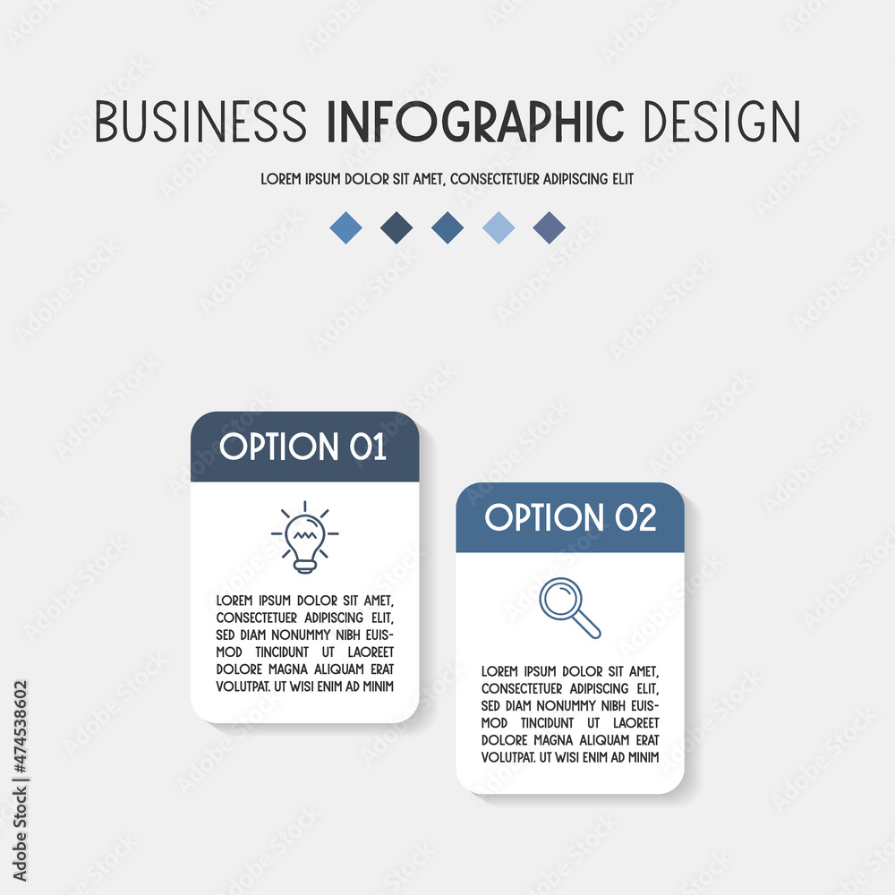 Obraz premium Infographic with business icons. Flowchart concept. Vector