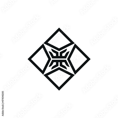 Square Star Ornament Pattern inspiring logo design