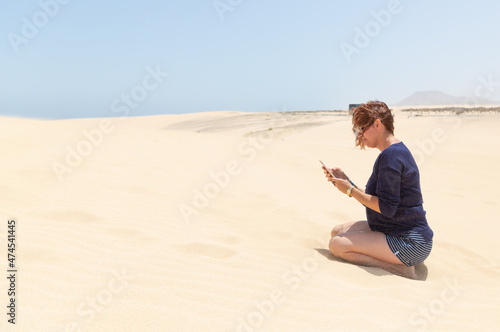 Girl in the dunes