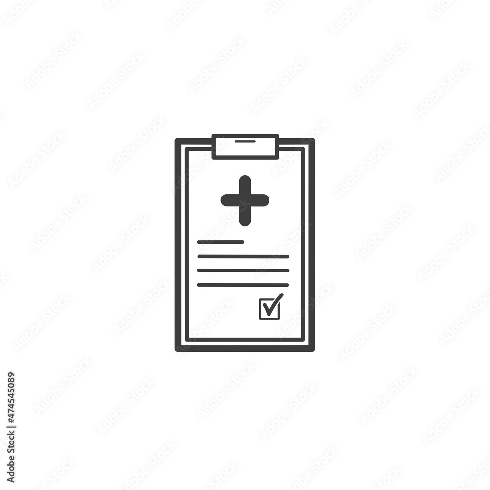 Health Report Icon Single icon. sign design. Health Report Icon Single icon. sign design.