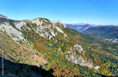 Tête de Praorzel et panorama sur le sud Vercors