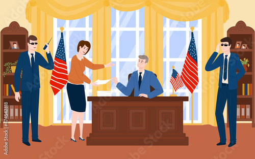 President Office Illustration