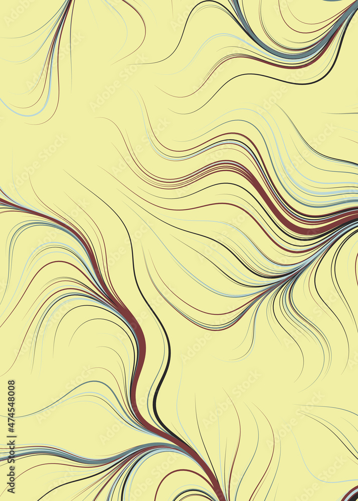 Fototapeta premium Abstract Perlin Noise Geometric Pattern generative computational art illustration