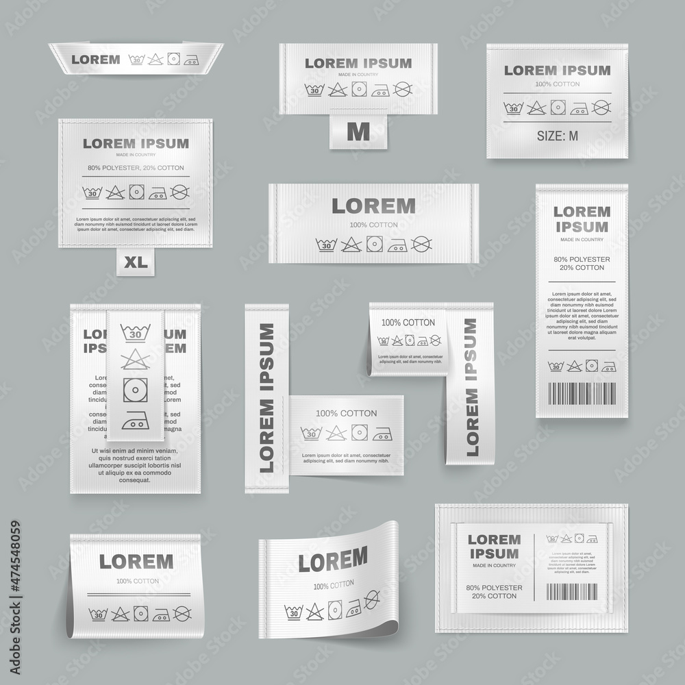 Laundry Labels Set
