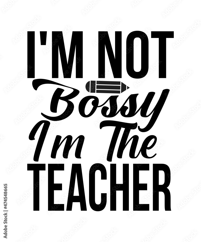 Fototapeta premium Teacher SVG Bundle, Teacher SVG, Teacher Life Svg, Teacher T-Shirt