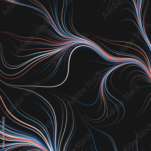 Abstract Perlin Noise Geometric Pattern generative computational art illustration